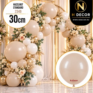 Baloane latex 30cm Hazelnut Standard 2349 - Img 2