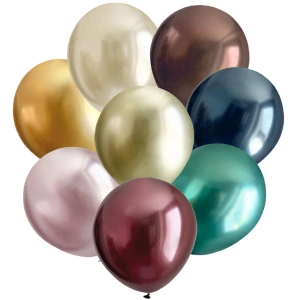 Baloane latex 30cm Mirror Asortate Kalisan 5000 - Img 3