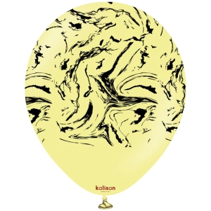 Baloane latex 30cm Space Nebula - Macaron YellowPrint Colour - Black - Img 2