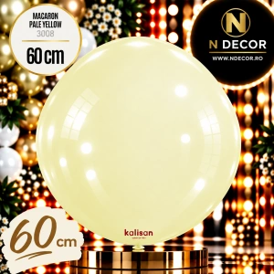 Balon Jumbo Latex 60cm Macaron Pale Yellow 3008