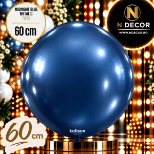 Balon Jumbo Latex 60cm Midnight Blue Metalic 7020