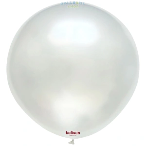 Balon Jumbo Latex 60cm Pearl White 7001 - Img 2