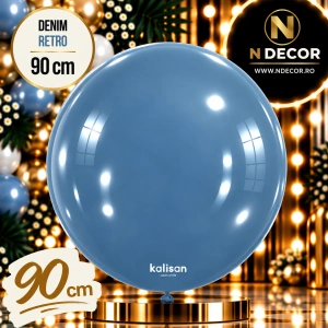 Balon Jumbo Latex 90cm Denim Retro 8019