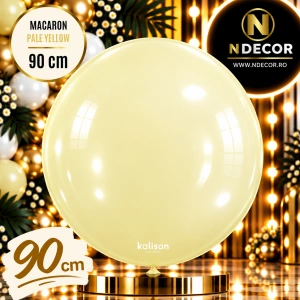 Balon Jumbo Latex 90cm Macaron Pale Yellow 3008