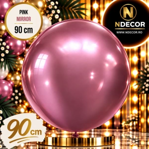 Balon Jumbo Latex 90cm Pink Mirror 5003