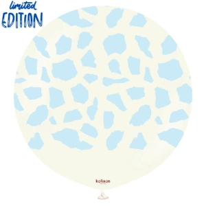 Balon latex jumbo 60cm Dior Baby Blue White Retro 22459727 - Img 2