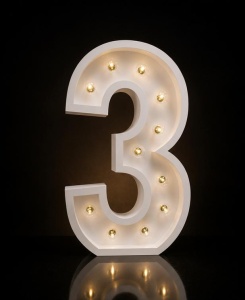Cifră Luminoasă LED 3