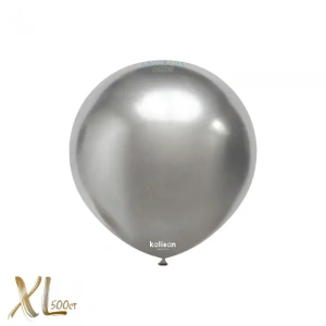 SET 500 Baloane Latex 13cm Mirror Silver XL 5002 - Img 2