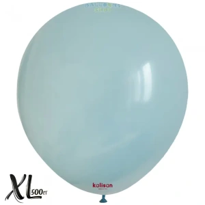 SET 500 Baloane Latex 30cm Blue Glass Retro XL 8004 - Img 2