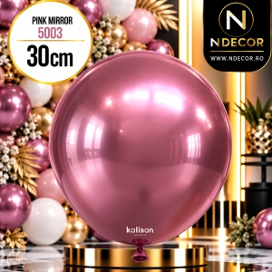 Baloane latex 30cm Pink Mirror 5003