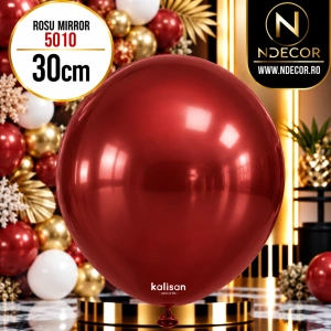 Baloane latex 30cm Rosu Mirror 5010