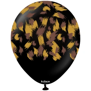 Baloane latex 30cm Safari Savanna - Black - Img 2
