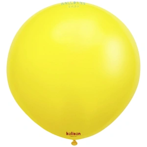 Balon Jumbo Latex 45cm Galben Standard 2315 - Img 2