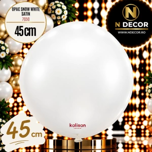 Balon Jumbo Latex 45cm Opac Snow White Satin 7050