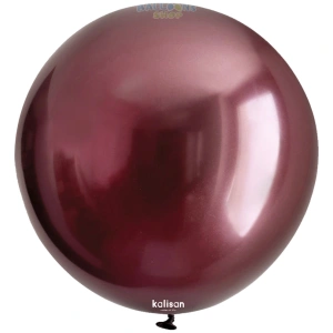 Balon Jumbo Latex 60cm Burgundy Mirror 5016 - Img 2