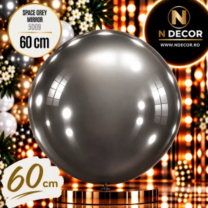 Balon Jumbo Latex 60cm Space Grey Mirror 5009
