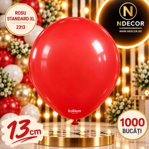 SET 1000 Baloane Latex 13cm Rosu Standard XL 2313