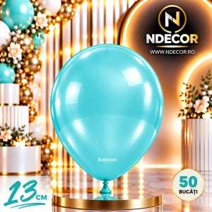 SET 50 Baloane latex 13cm Aqua Standard 2357