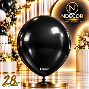 SET 50 Baloane Latex 28cm Onyx Black Metalic 7011