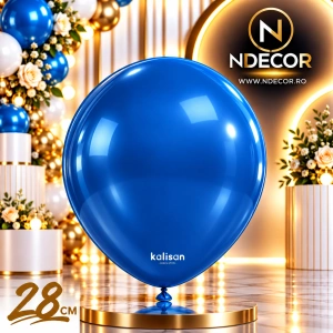 SET 50 Baloane Latex 28cm Sapphire Blue Metalic 7019
