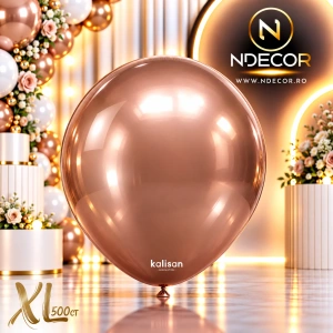 SET 500 Baloane latex 13cm Rose Gold Mirror 5007 XL