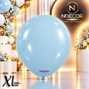 SET 500 Baloane Latex 30cm Blue Macaron 3001 - XL