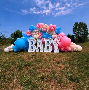 Set Litere BABY cu LED – 100 cm | Litere Volumetrice pentru Botez & Baby Shower - Img 2