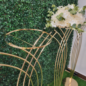 Stâlp Decorativ Auriu Oglindă – 115 cm (Metal, Demontabil) - Img 2