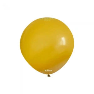 Baloane latex 13cm Mustard Retro Kalisan 8002 (100 BUC) - Img 2