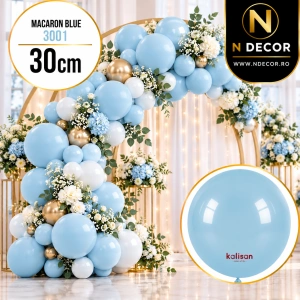 Baloane Latex 30cm Macaron Blue 3001 - Img 2