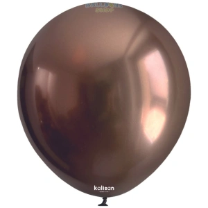 Baloane latex 30cm Mirror Chocolate Kalisan 5014 - Img 3
