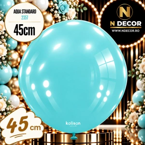 Balon Jumbo Latex 45cm Aqua Standard 2357