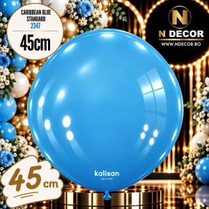 Balon Jumbo Latex 45cm Caribbean Blue Standard 2347