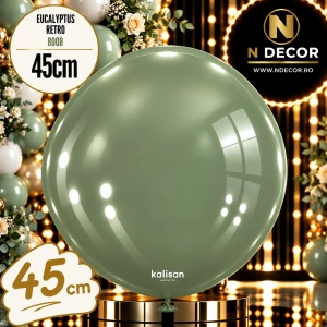 Balon Jumbo Latex 45cm Eucalyptus Retro 8008