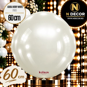 Balon Jumbo Latex 60cm Aura Ivory White 7083