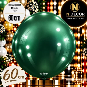 Balon Jumbo Latex 60cm Emerald Green Metalic 7012