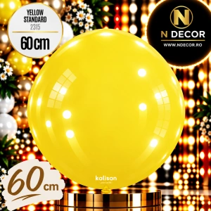 Balon Jumbo Latex 60cm Galben Standard 2315