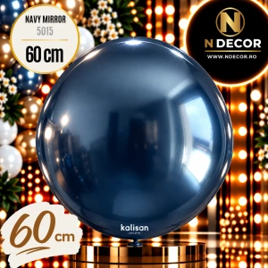 Balon Jumbo Latex 60cm Navy Mirror 5015