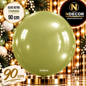 Balon Jumbo Latex 90cm Olive Retro 8009