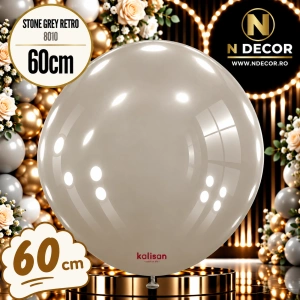 Balon Latex Jumbo 60cm Stone Grey Retro 8010