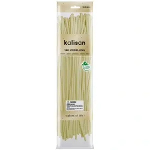 SET 50 Baloane latex modelaj Macaron Pale Yellow Nozzle Up 152 x 2.5 cm 160M 3008