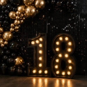Set Volumetric majorat „18” LED – FULL BLACK – Spumă Densă – NEGRU - Img 2