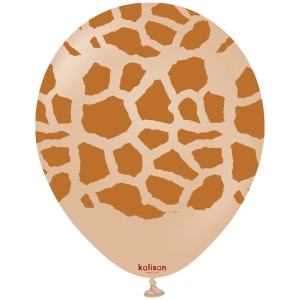 Baloane latex 30cm Safari Giraffe - Desert Sand Print - Caramel - Img 2