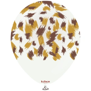 Baloane latex 30cm Safari Savanna - White - Img 2