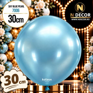 Baloane Latex 30cm Sky Blue Pearl 7006