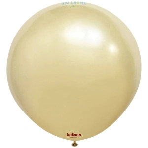 Balon Jumbo Latex 45cm Aura Antique Gold 7085 - Img 2
