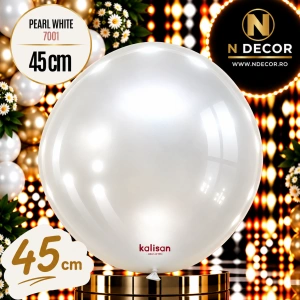 Balon Jumbo Latex 45cm Pearl White 7001