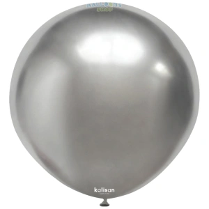 Balon Jumbo Latex 45cm Silver Mirror 5002 - Img 2
