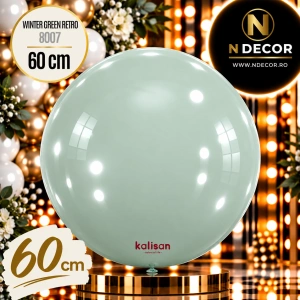 Balon Jumbo Latex 60cm Winter Green Retro 8007