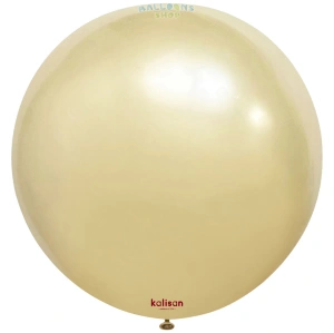 Balon Jumbo Latex 90cm Aura Antique Gold 7085 - Img 2